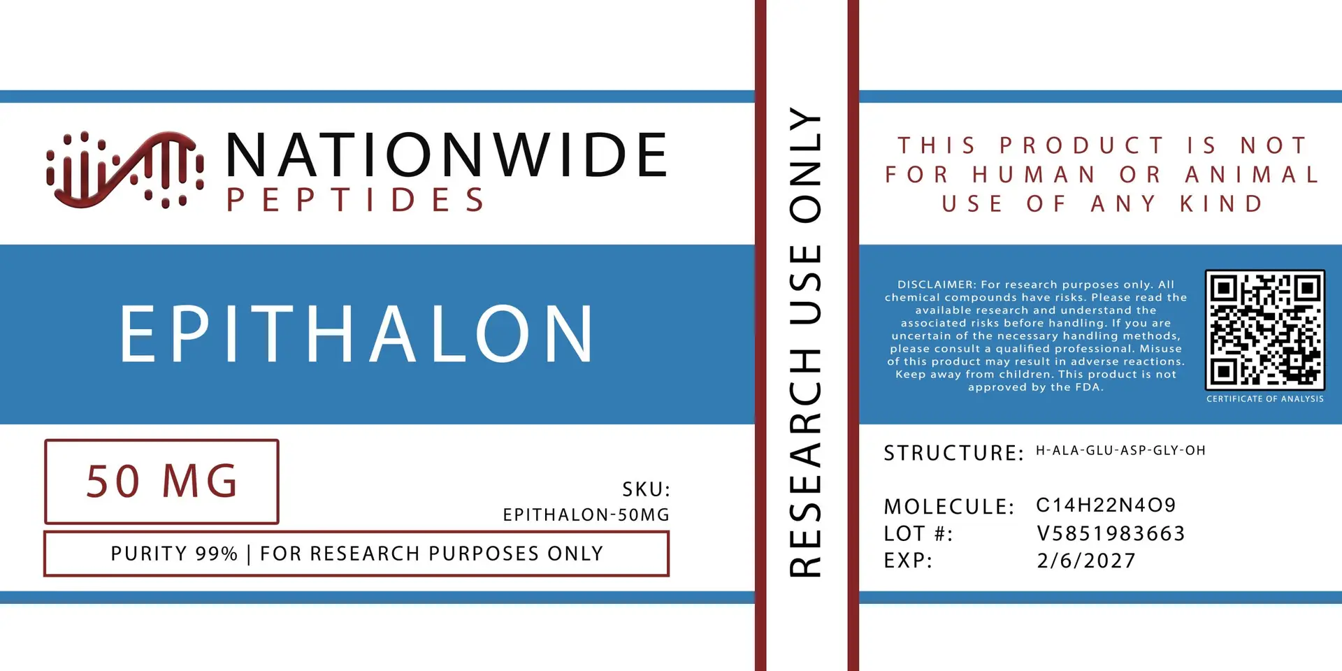epithalon risks Peptide Vitamin injections | Alternative l-60 Size:5g - $137.08